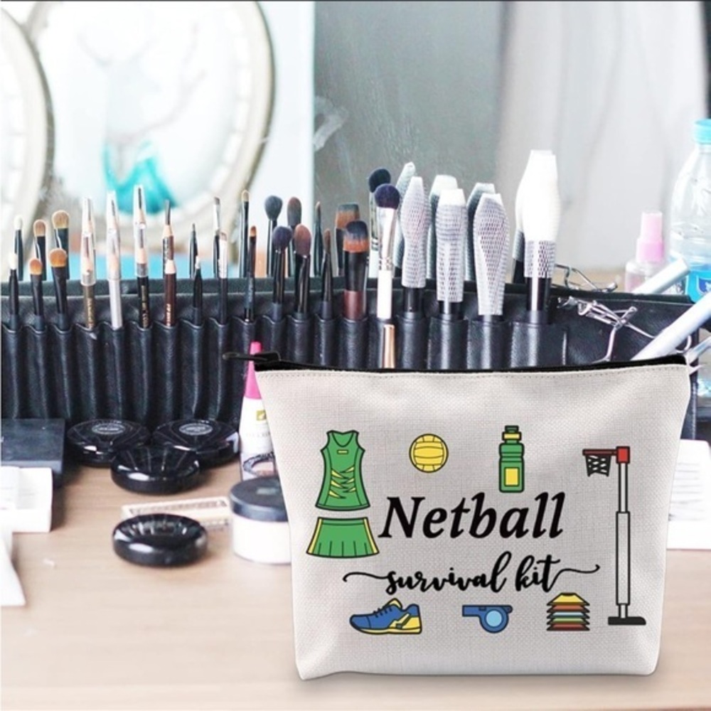 NWT Netball Survival Kit White Pouch